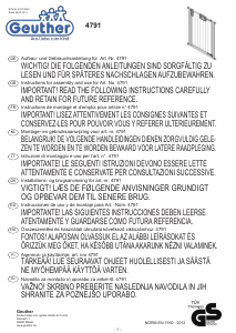 Manual Geuther 4791 Easylock Cancela de segurança