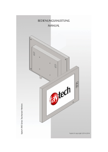 Manual Faytech IP65 Touchscreen