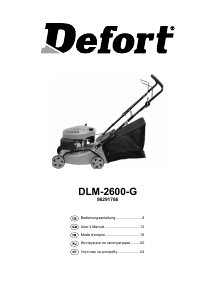 Mode d’emploi Defort DLM-2600-G Tondeuse à gazon