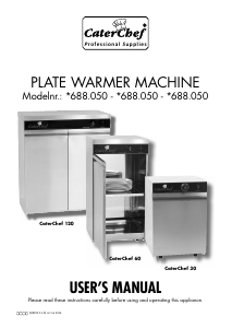 Manual CaterChef 30 Plate Warmer