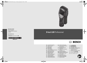 Manual Bosch D-tect 120 Professional Detector de parede