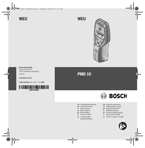 Manual de uso Bosch PMD 10 Escáner de pared