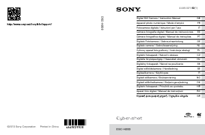 Mode d’emploi Sony Cyber-shot DSC-H200 Appareil photo numérique