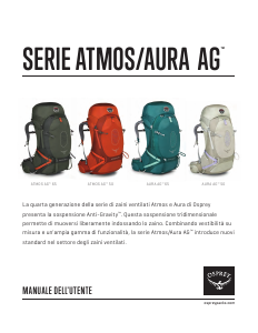Manuale Osprey Atmos AG 50 Zaino