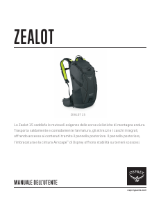 Manuale Osprey Zealot 15 Zaino