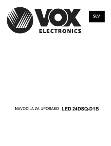 Priročnik Vox 24DSQD1B LED-televizor