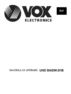 Priročnik Vox 50ADWD1B LED-televizor