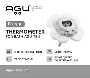 Mode d’emploi AGU TB4 Thermomètre de bain