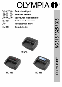 Manual Olympia NC 335 Counterfeit Money Detector