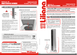 Manual de uso Liliana TC40 Ventilador