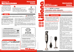 Manual de uso Liliana AH730 Batidora de mano