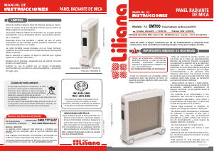 Manual de uso Liliana CM700 Calefactor