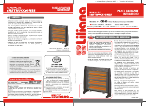 Manual de uso Liliana CI640 Calefactor