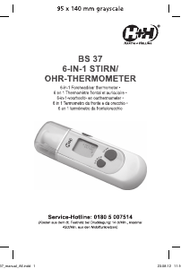 Manual Hartig and Helling BS 37 6-in-1 Thermometer