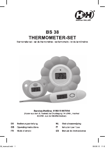 Handleiding Hartig and Helling BS 38 Thermometer