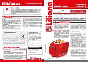 Manual de uso Liliana AT902 Tostador