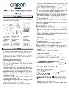Hướng dẫn sử dụng Omron MC-522 Nhiệt kế