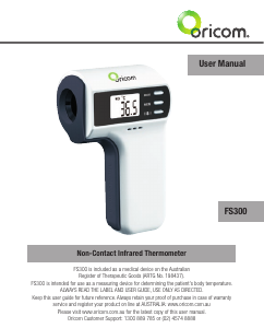 Manual Oricom FS300 Thermometer