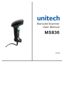 Manual Unitec MS836 Barcode Scanner