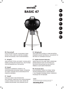 Bruksanvisning Mustang Basic 47 Utegrill