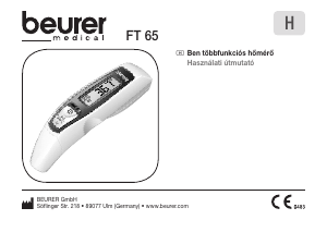 Használati útmutató Beurer FT 65 Hőmérő