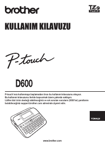 Kullanım kılavuzu Brother PT-D600 Etiket yazıcı