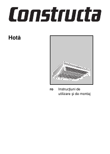 Manual Constructa CD10350 Hotă