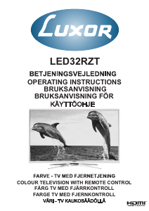 Brugsanvisning Luxor LED32RZT LED TV