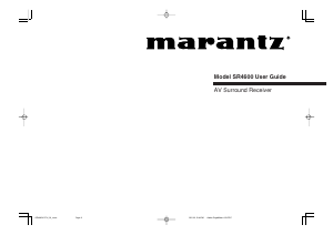 Handleiding Marantz SR4600 Receiver