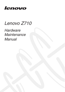 Manual Lenovo IdeaPad Z710 Laptop