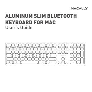 Manual Macally BTMLUXKEYA Keyboard