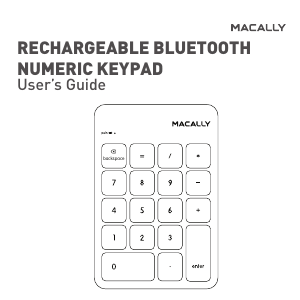 Manual Macally BTNUMKEYCOMBO Keyboard