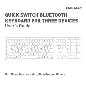 Manual Macally BTWKEYMB Keyboard
