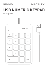 Handleiding Macally NUMKEY Toetsenbord