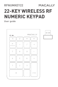 Manual Macally RFNUMKEY22 Keyboard