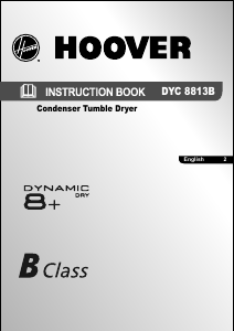 Handleiding Hoover DYC 7813 NB Wasdroger