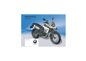 Bruksanvisning BMW F 800 GS Motorcykel