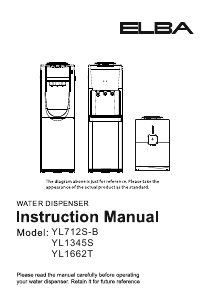 Manual Elba YL712S-B Water Dispenser