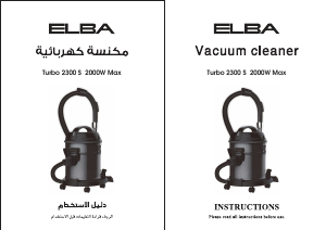 Manual Elba Turbo 2300 S Vacuum Cleaner