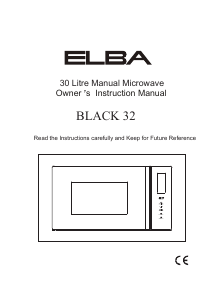 Manual Elba BLACK32 Microwave