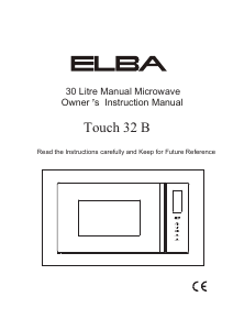 Manual Elba Touch 32 B Microwave