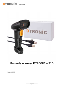 Handleiding DTRONIC 910 Barcode scanner