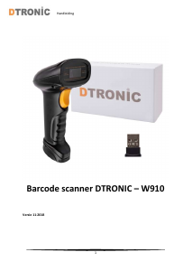 Handleiding DTRONIC W910 Barcode scanner