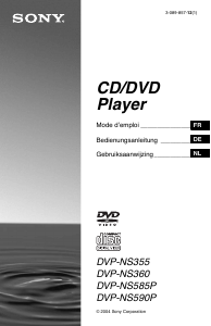 Mode d’emploi Sony DVP-NS355 Lecteur DVD