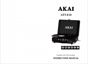 Manual Akai ATT-E10 Platan