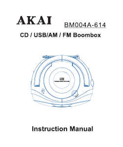 Εγχειρίδιο Akai BM004A-614 Στερεοφωνικό σετ