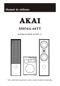 Handleiding Akai SS034A-66TT Luidspreker