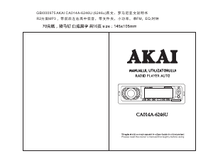 Manual Akai CA014A-6246U Car Radio