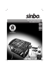 Manual Sinbo SBG 7102A Barbecue