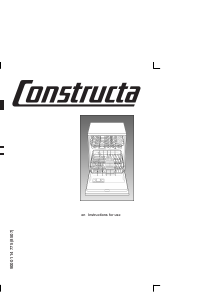 Manual Constructa CG342J5 Dishwasher